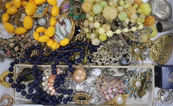 A box of costume jewellery.